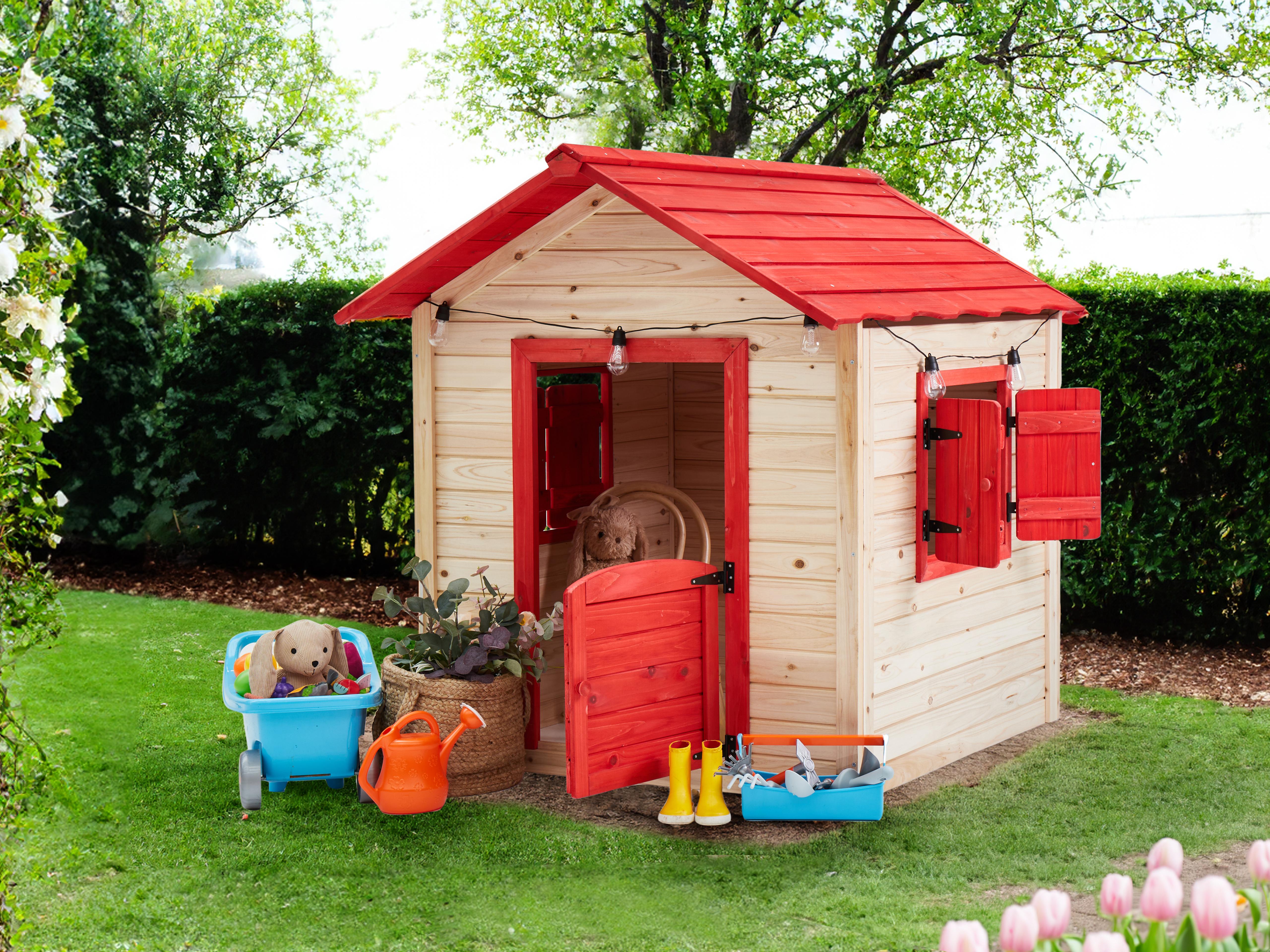 Garden Playhouse PELOPIO Fir Wood Light Brown