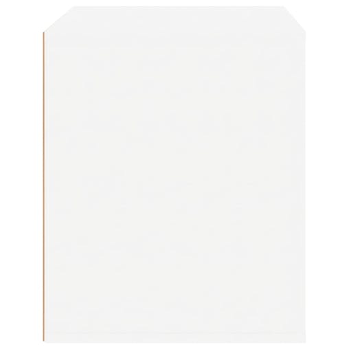 NNEVL Bedside Cabinet High Gloss White 50x39x47 cm