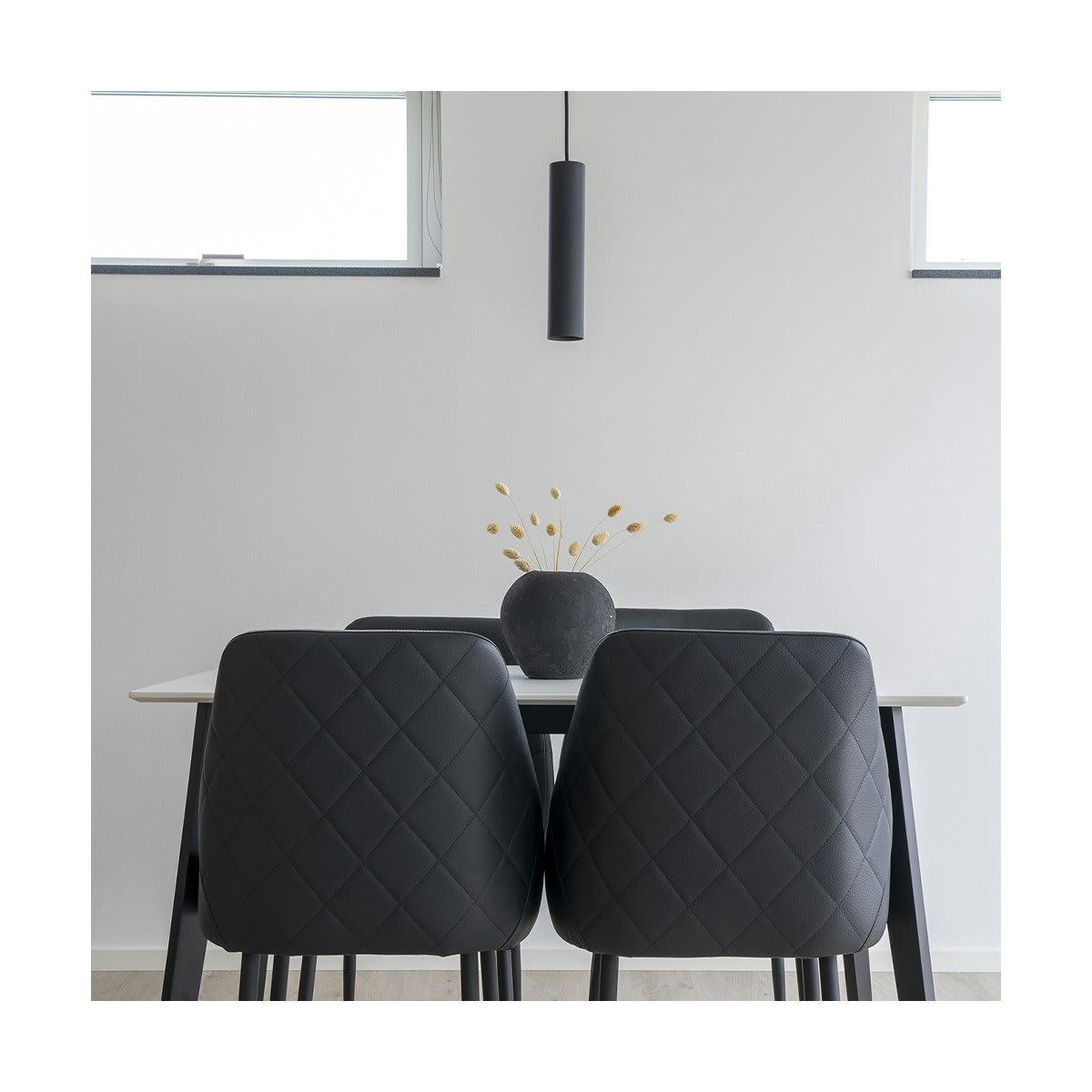 VISTA - Suspension minimaliste en métal noir