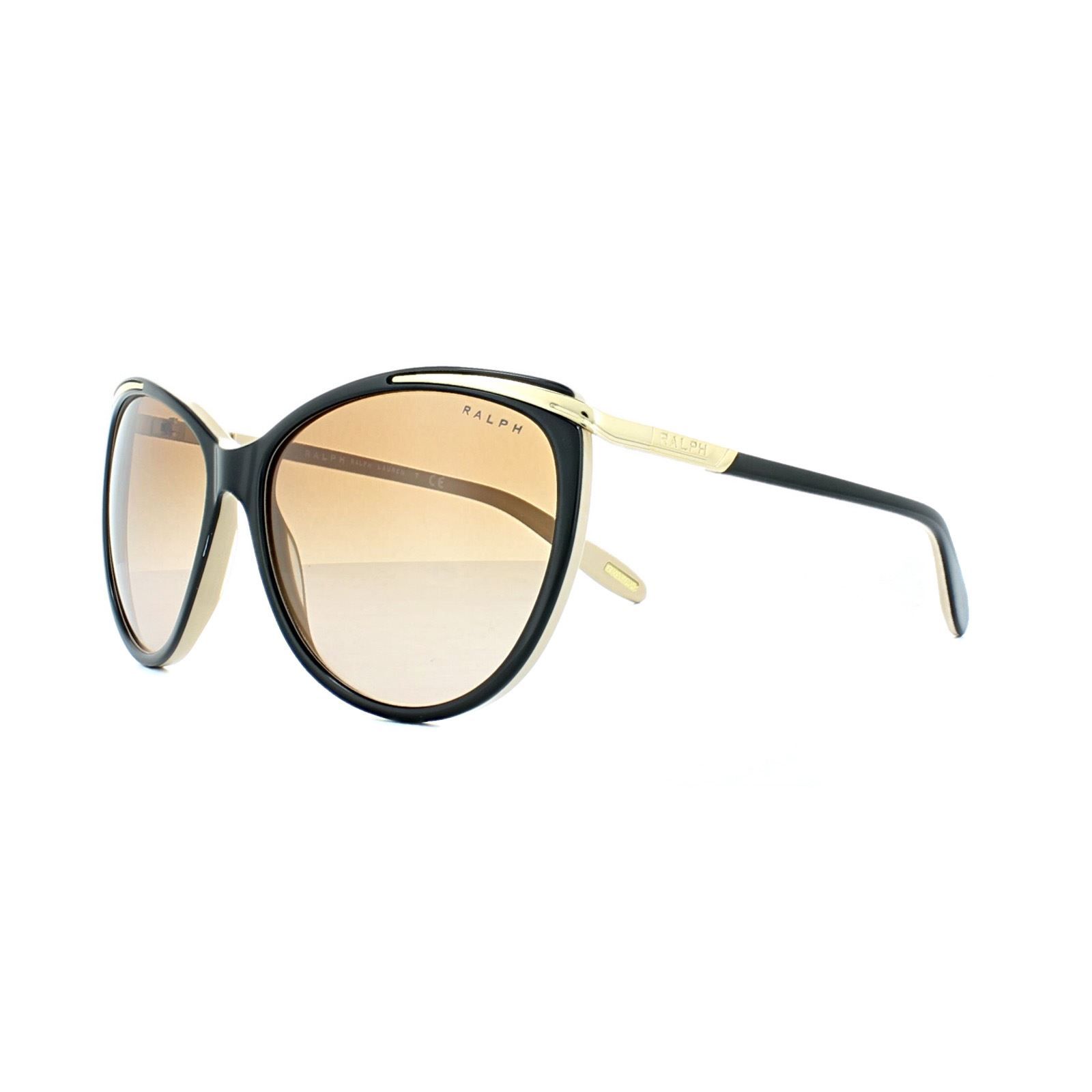Ralph by Ralph Lauren Cat Eye Dark Brown Brown Orange Gradient 5150 Sunglasses