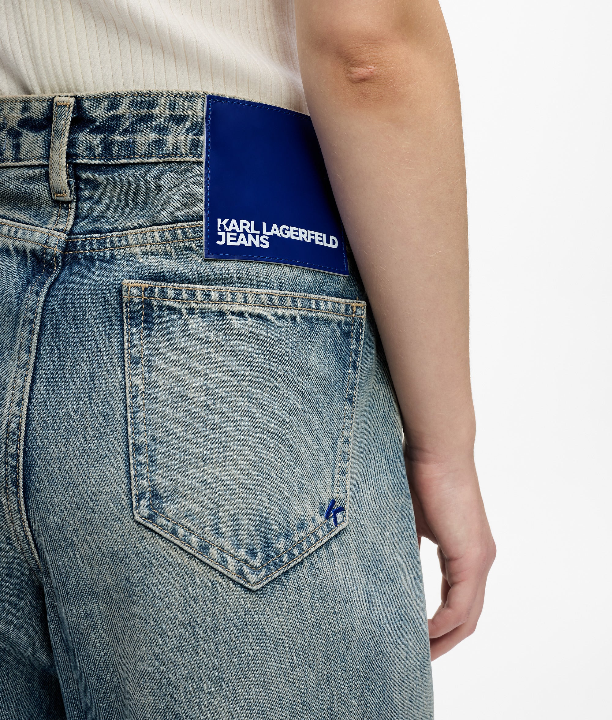 Jean décontracté taille mi-haute
