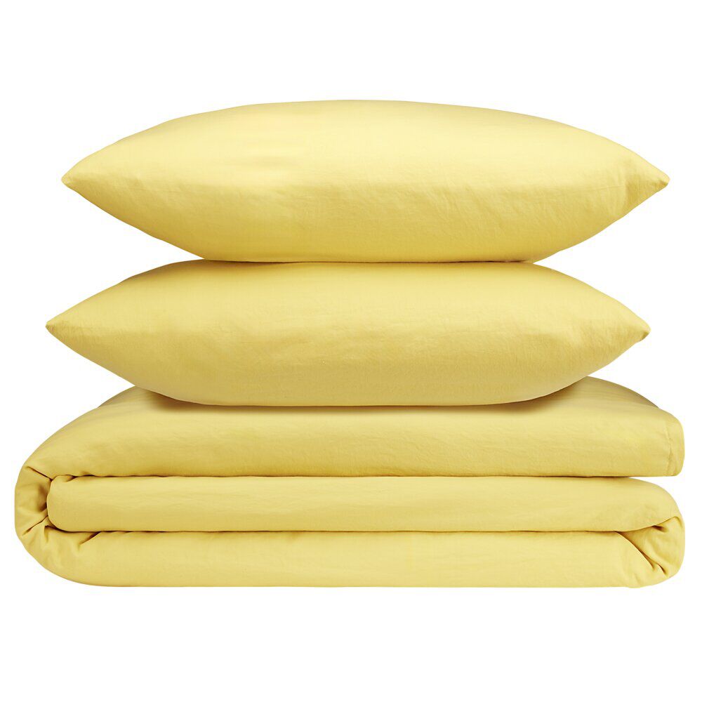 Parure de lit 2 personnes 240x220cm unie finition boutons (4 modèles)