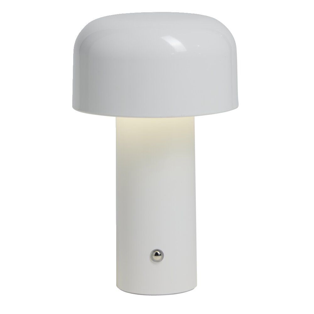 Lampe LED tactile rechargeable blanc Ø12,5xH20,5cm