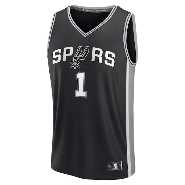 Victor Wembanyama San Antonio Spurs  Fast Break Replica Player Jersey - Icon Edition - Black