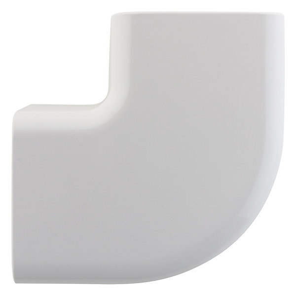 Angle plat 90 degrés goulotte clim 80x60mm Zenitech