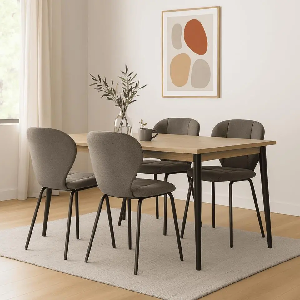 Calicosy - MAORI Set van 2 stoelen - Groen - 48,5x50x48 cm