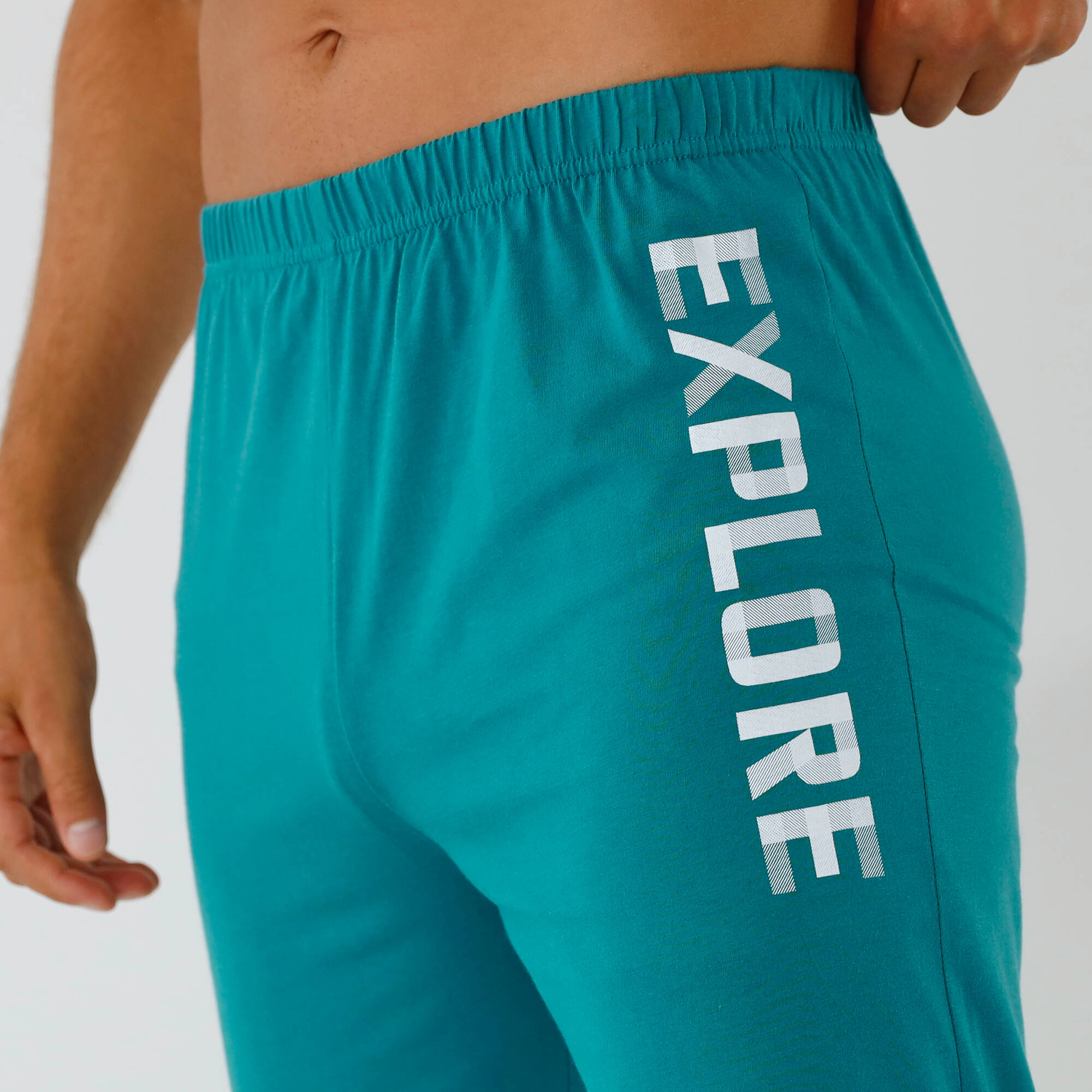 Pantalon pyjama uni avec motif