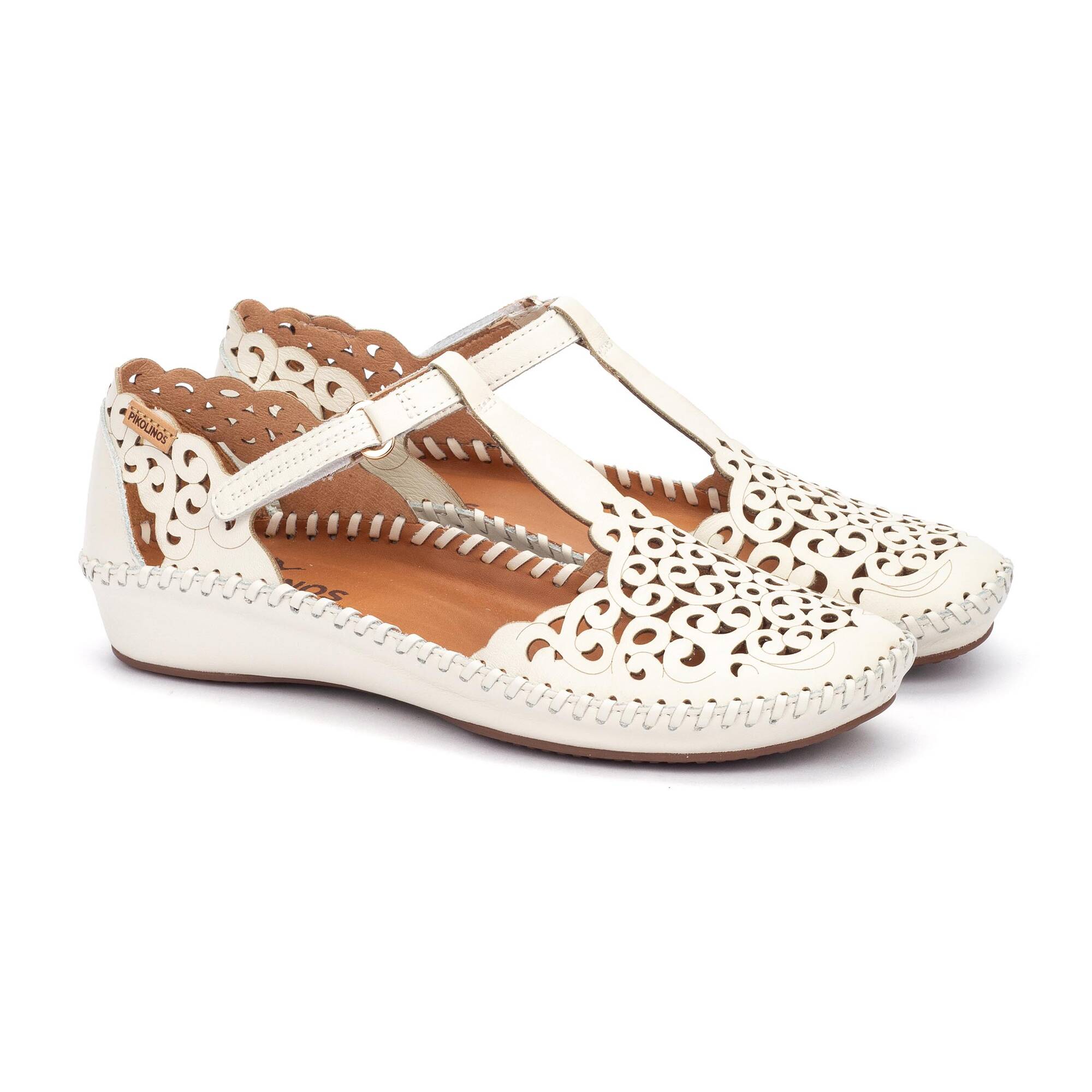 P. VALLARTA - Zapato semiabierto con cierre adherente para mujer