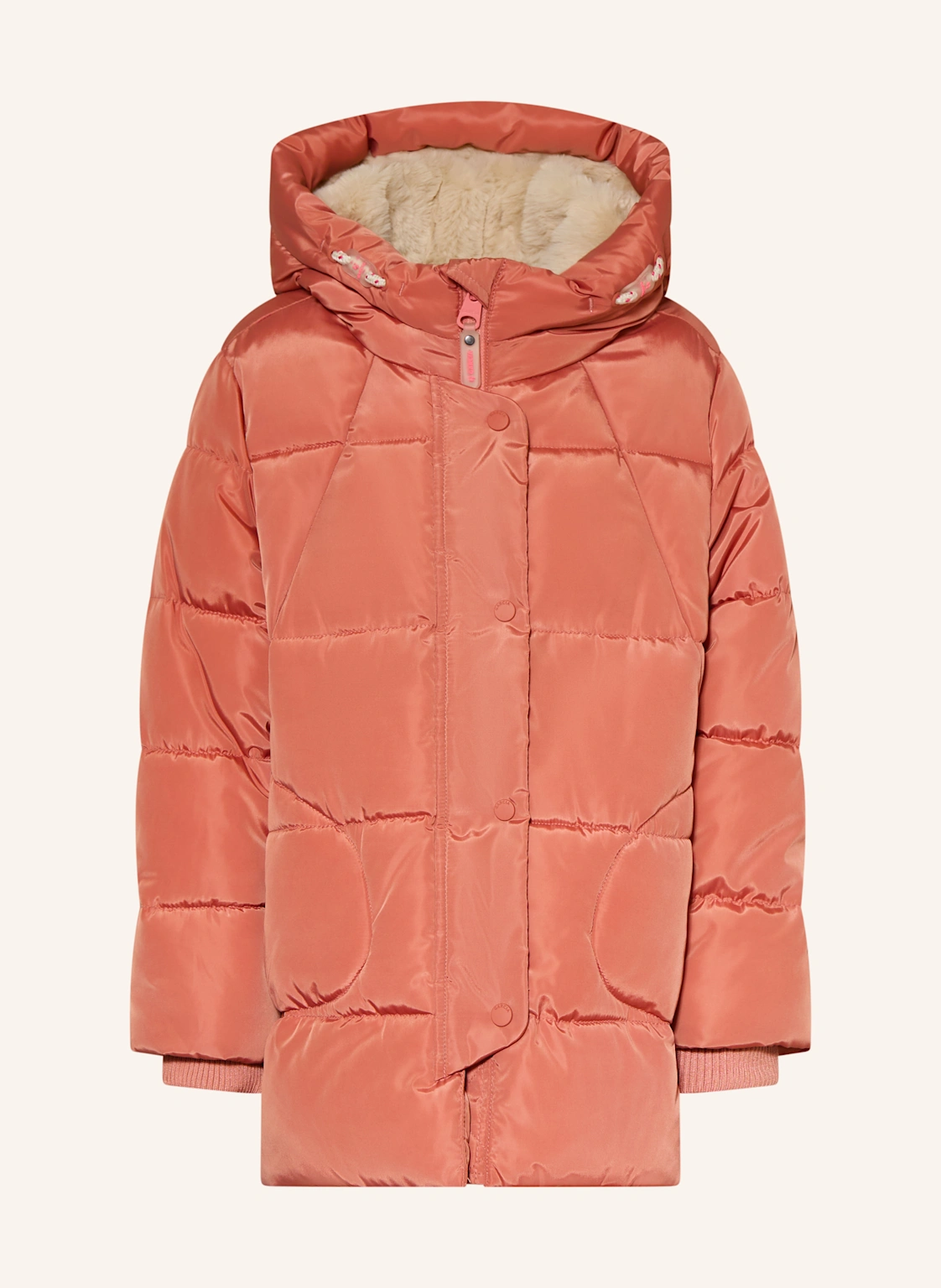 GARCIA Steppjacke mit Kunstpelz