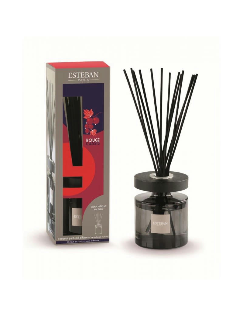 ROUGE CASSIS - Bouquet parfumé ellipse et sa recharge 150ml rouge cassis