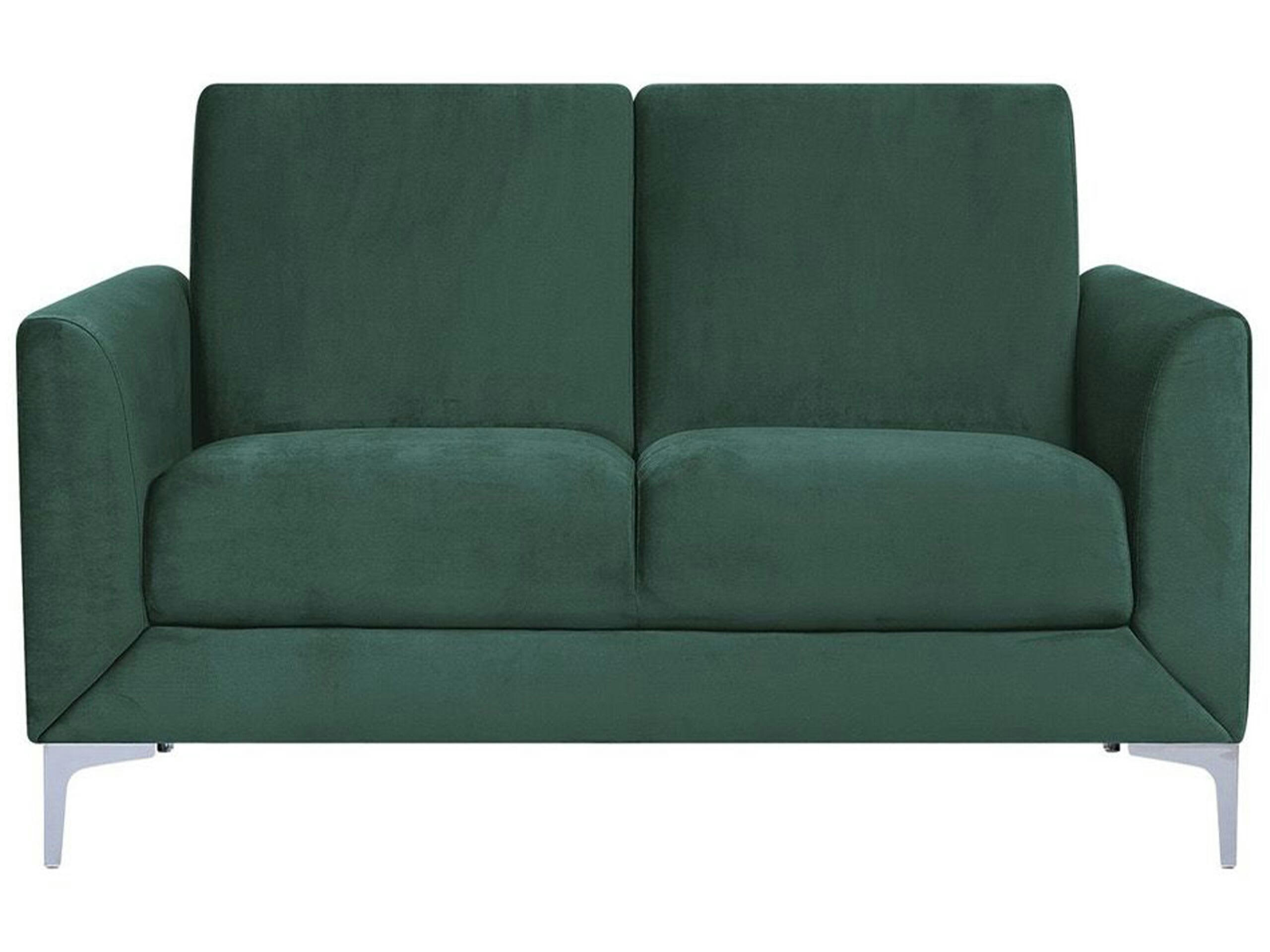 FENES - Canapé 2 places 2 personnes en velours vert