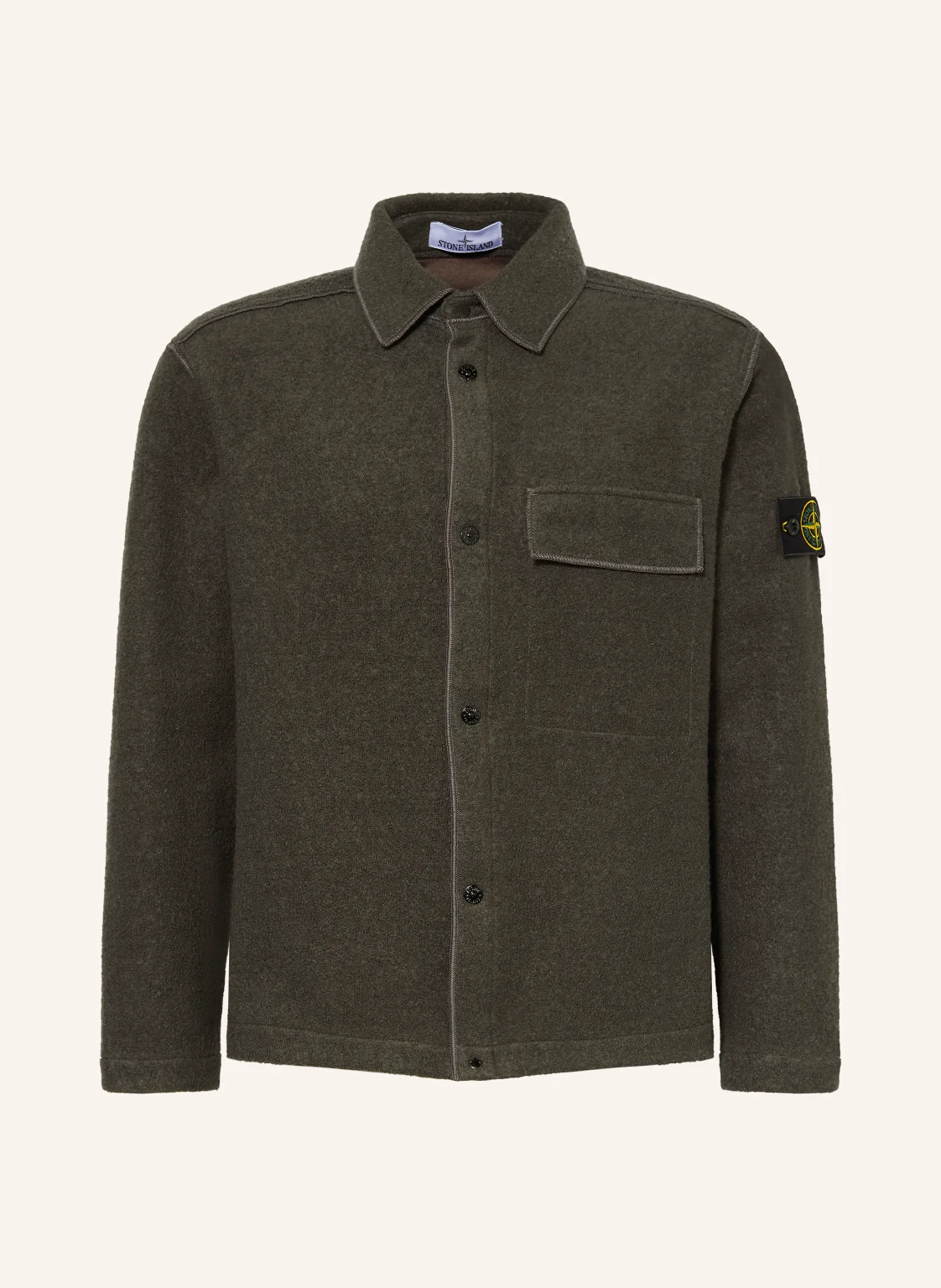 STONE ISLAND Overjacket aus Bouclé