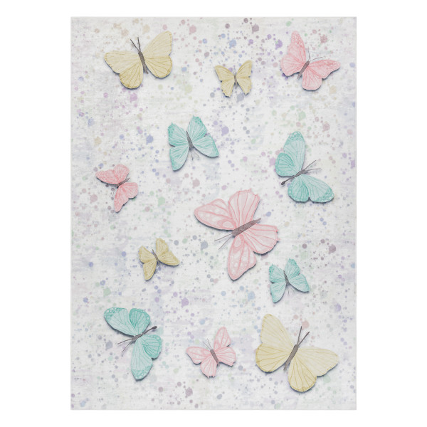 Dywan do prania BAMBINO 1610 Motyle, dla dzieci, 80x150 cm