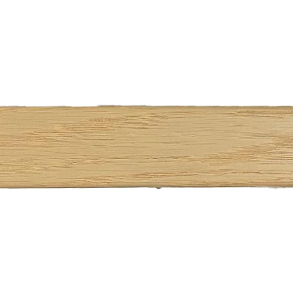 Barre de Seuil en Bois Chêne Massif Verni Mat - Aspect Bois Brut - 12x33x1200mm - Même Niveau