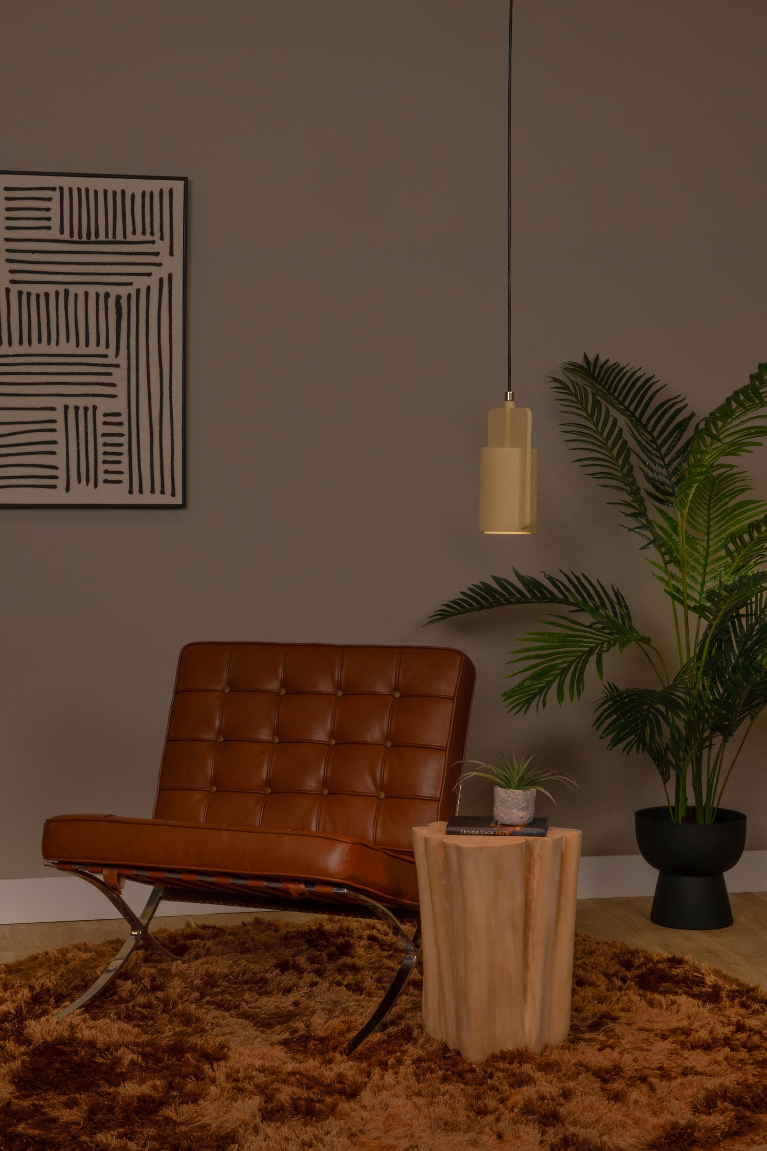 Lucide hanglamp NINJA - 1xE27 - Geel
