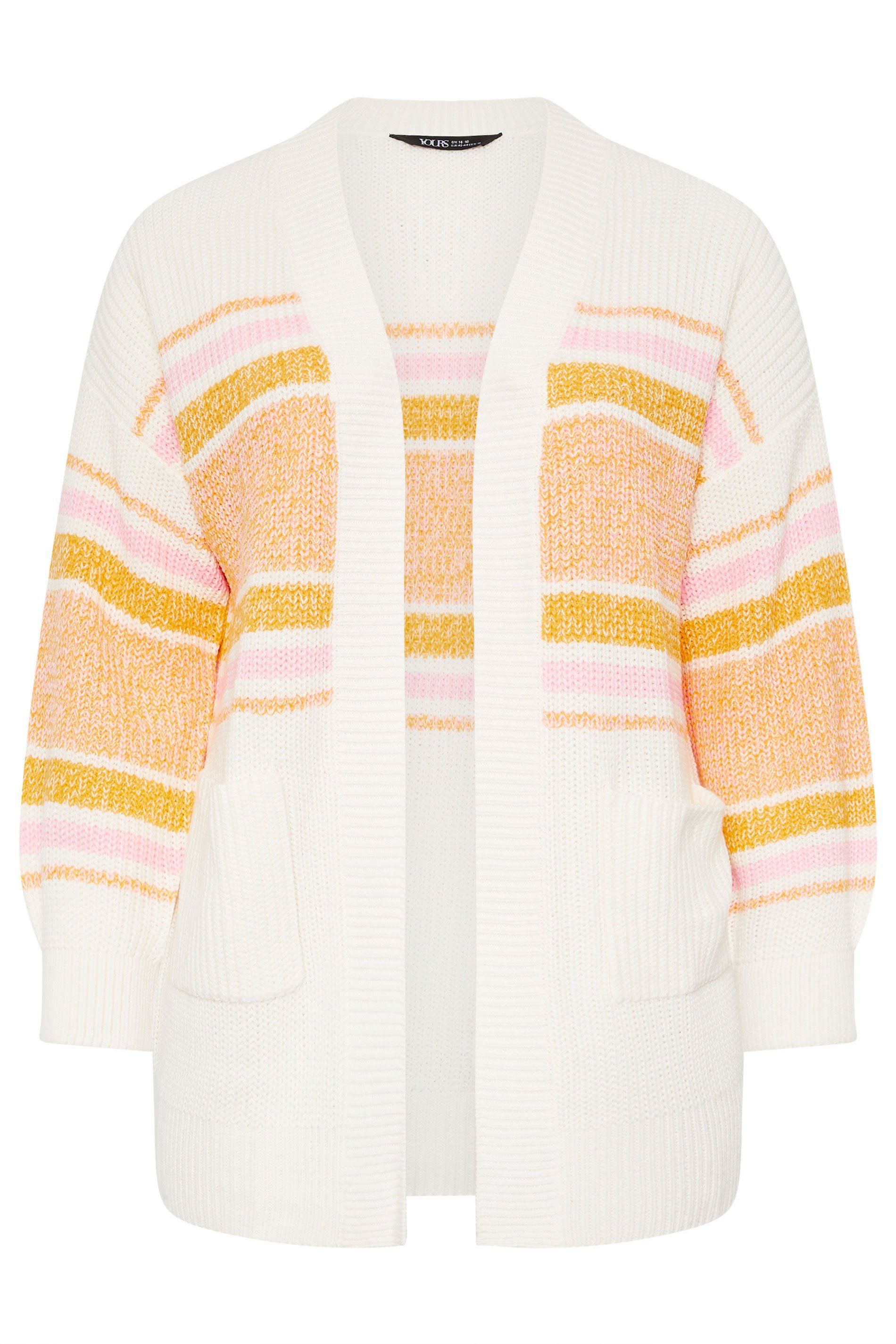 Yours Colourblock Midi Cardigan