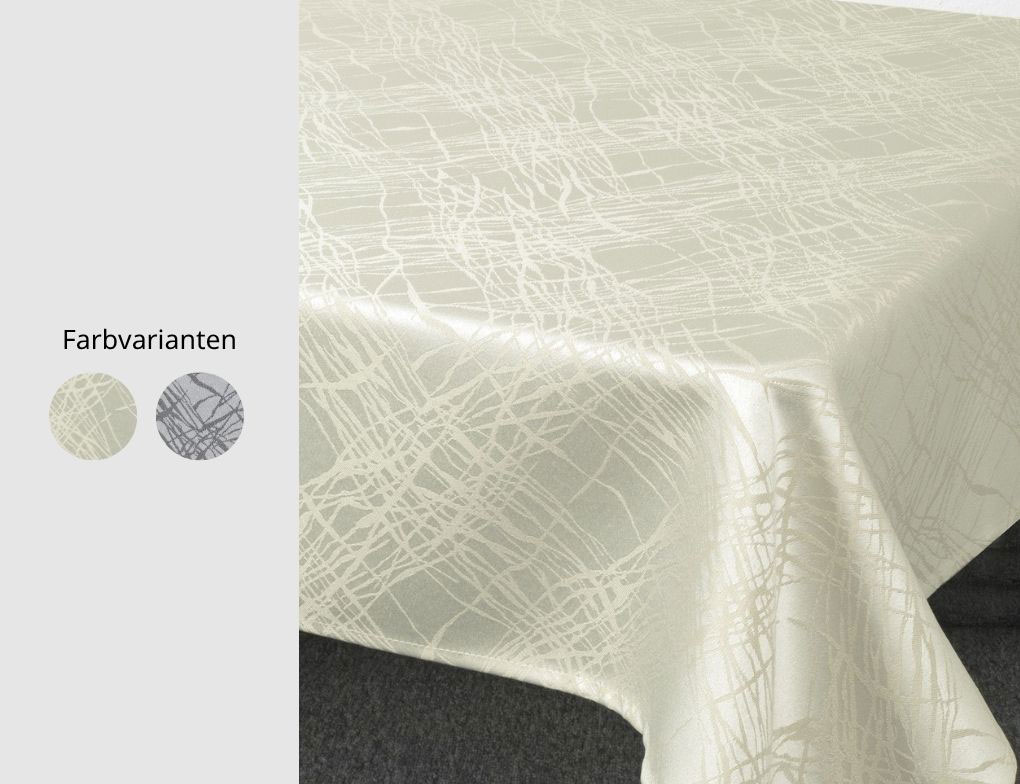 Tischdecke Strichmuster