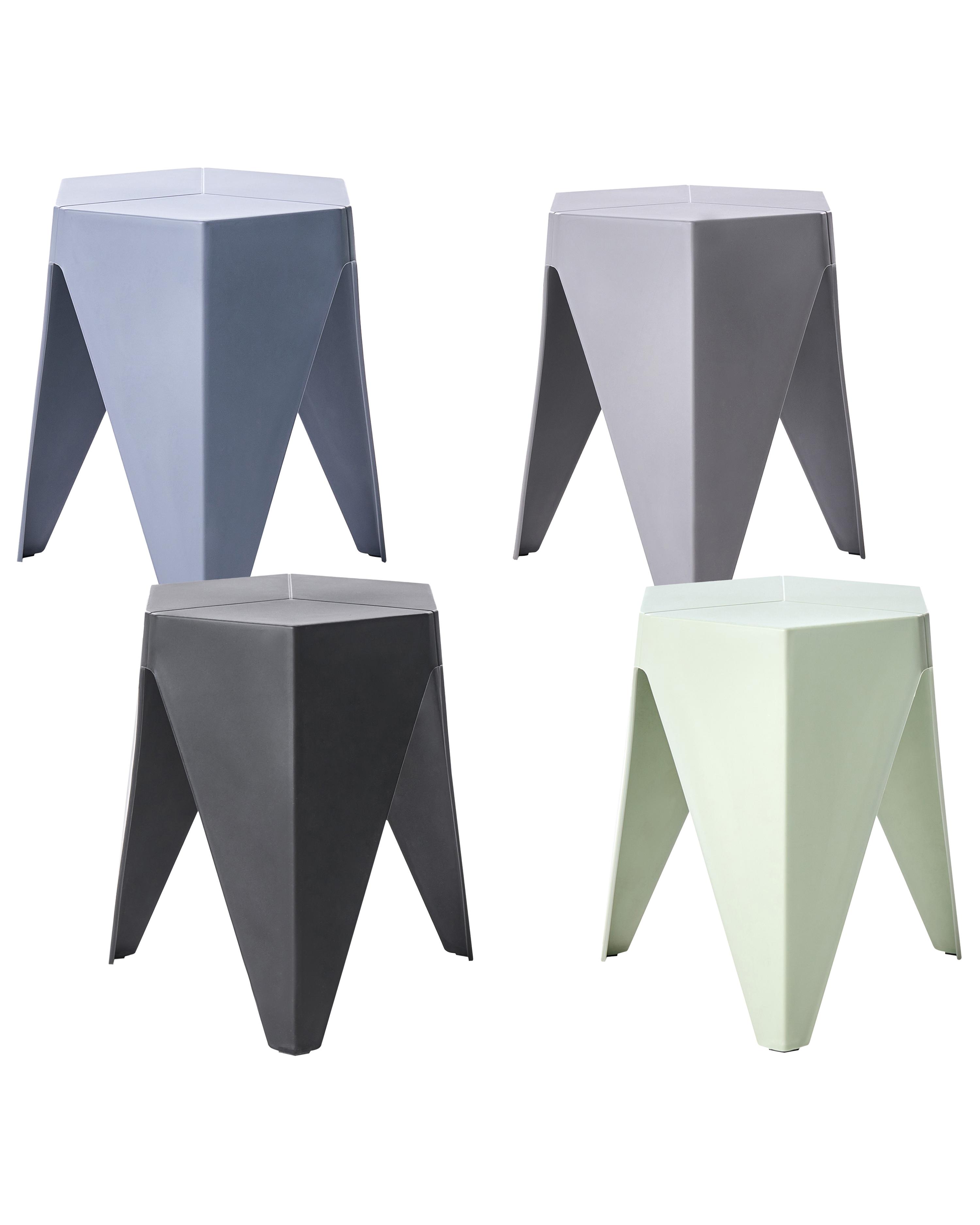 Set of 4 Garden Stools KARAVOS Multicolour
