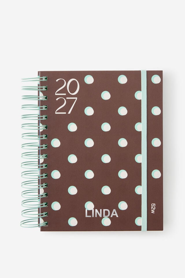 Personalised 2027 A5 Weekly Bright Days Diary