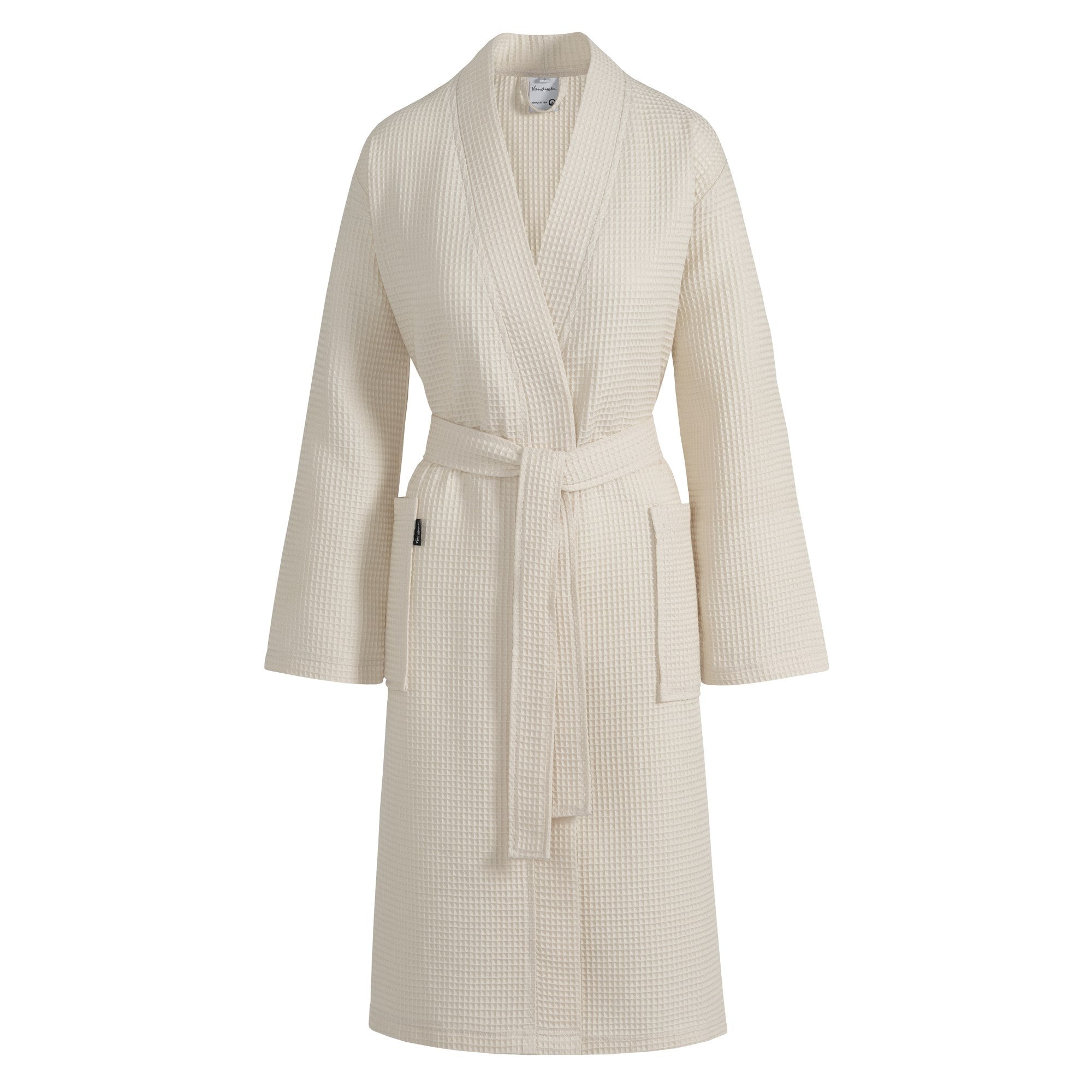 Biarritz Badjas Cream Tan   L   Ivoor   Katoen