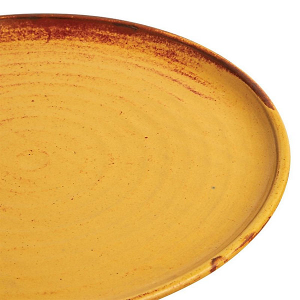 Assiette Plate Restaurant 265 mm - 6 Couleurs - Lot de 6 - Olympia Canvas - Rouge - l0.1- L0.1- P0.1- h0.1- Grès