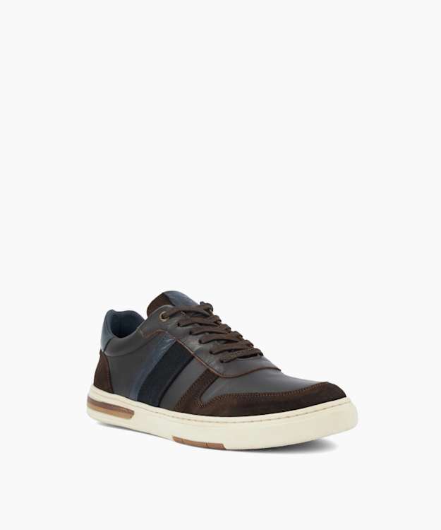 Terence Brown - Leather-Trim Low-Top Trainers