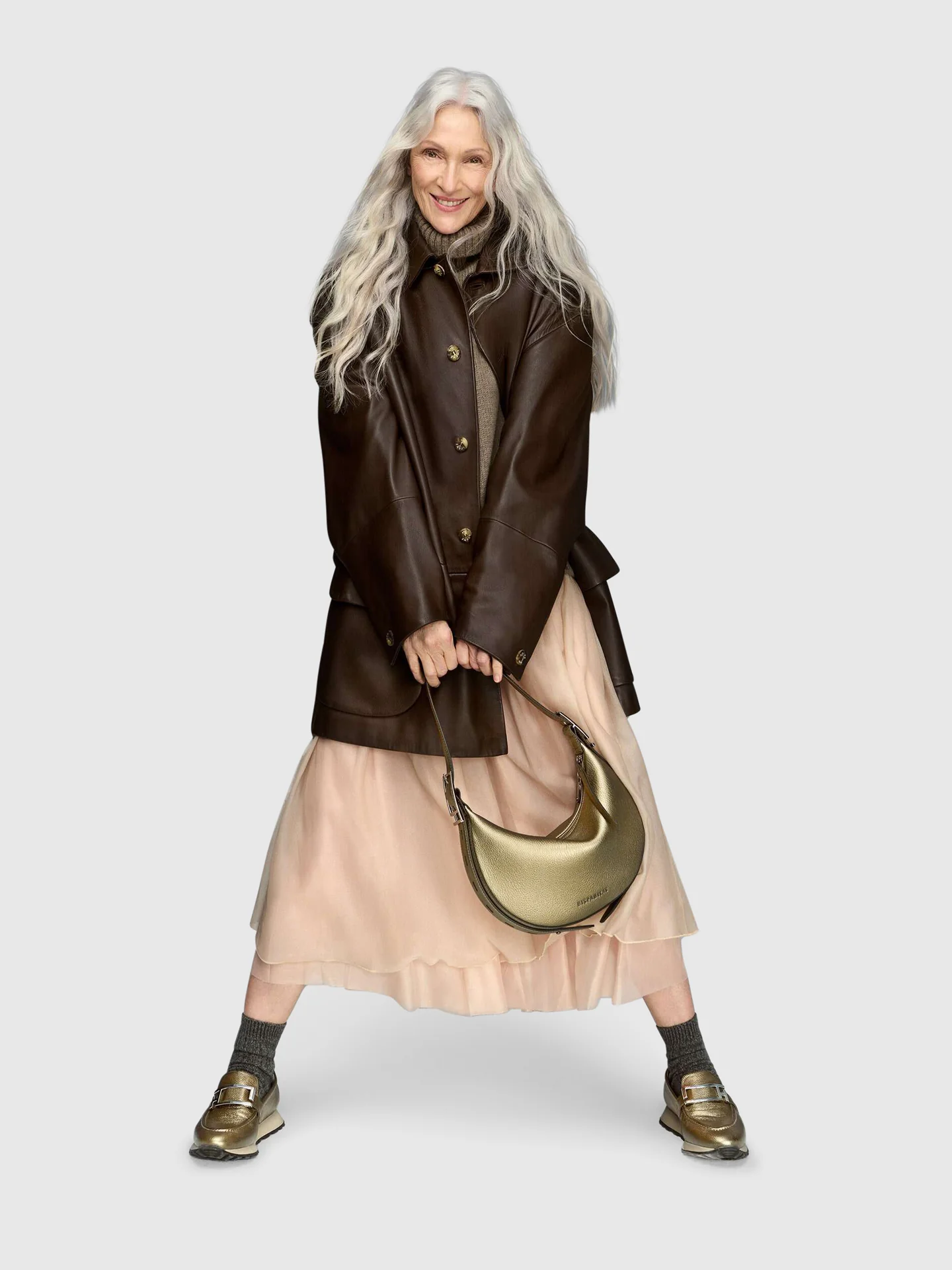 Mala de Ombro em Estanho