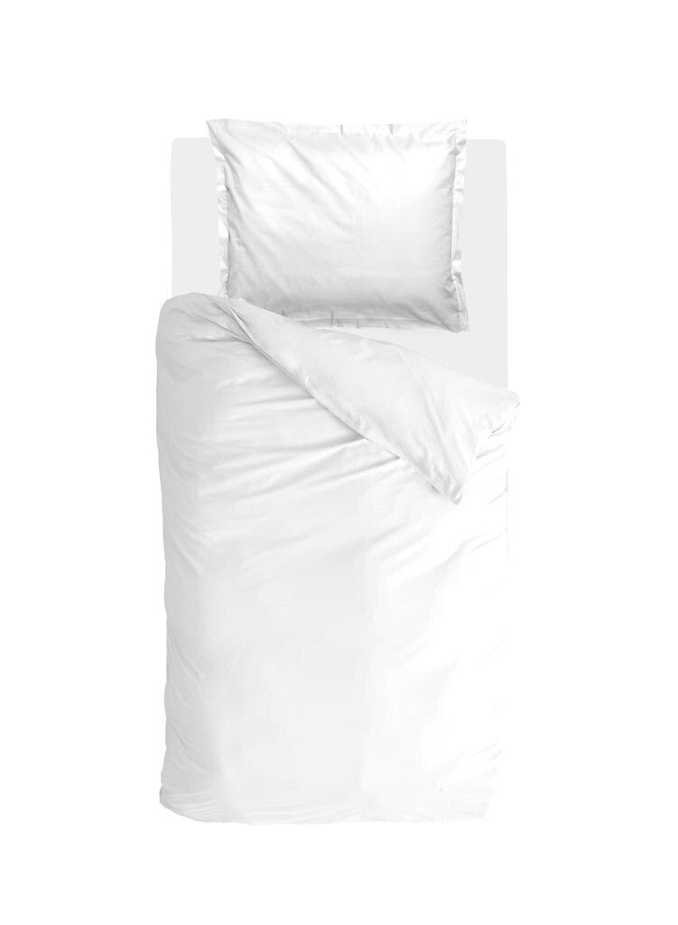 Walra - Dekbedovertrek Vintage Satin - 140x220 cm - Wit