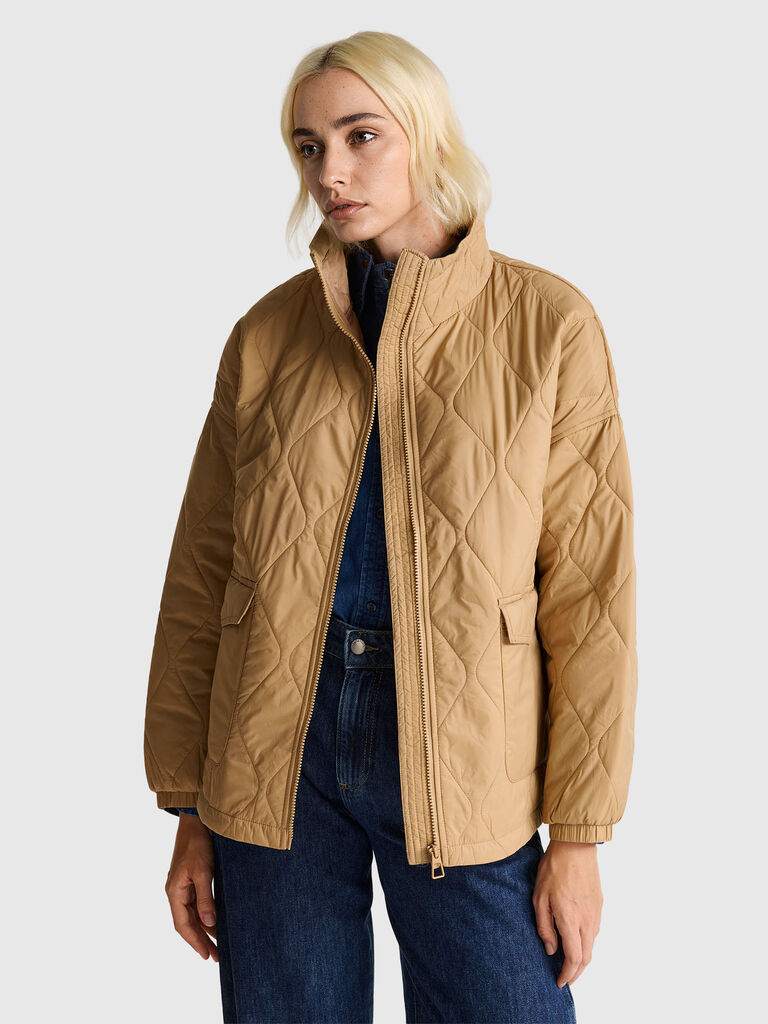Quilted nylon jacket