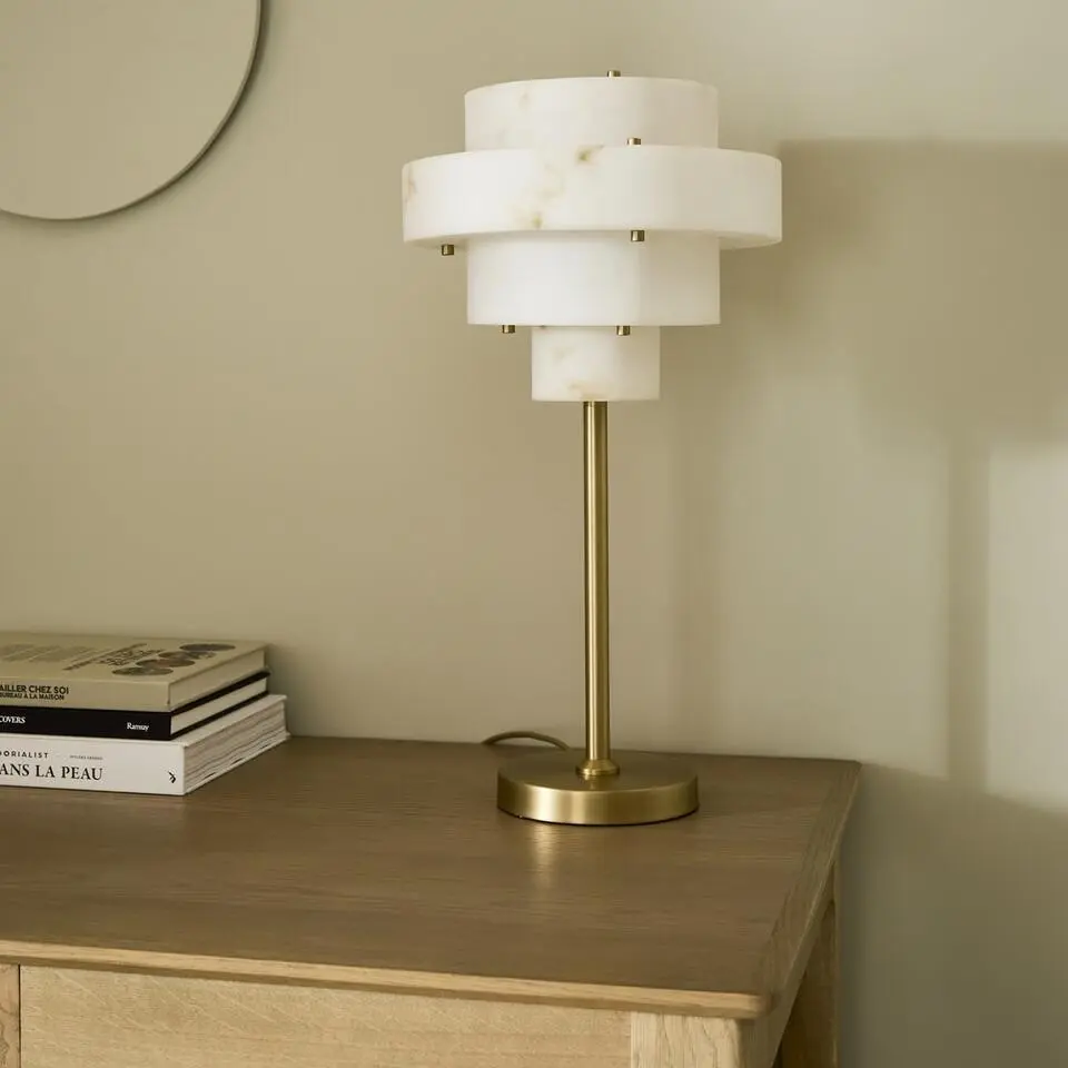 Calicosy - tafellamp SARA - Beige - 56x30x30 cm