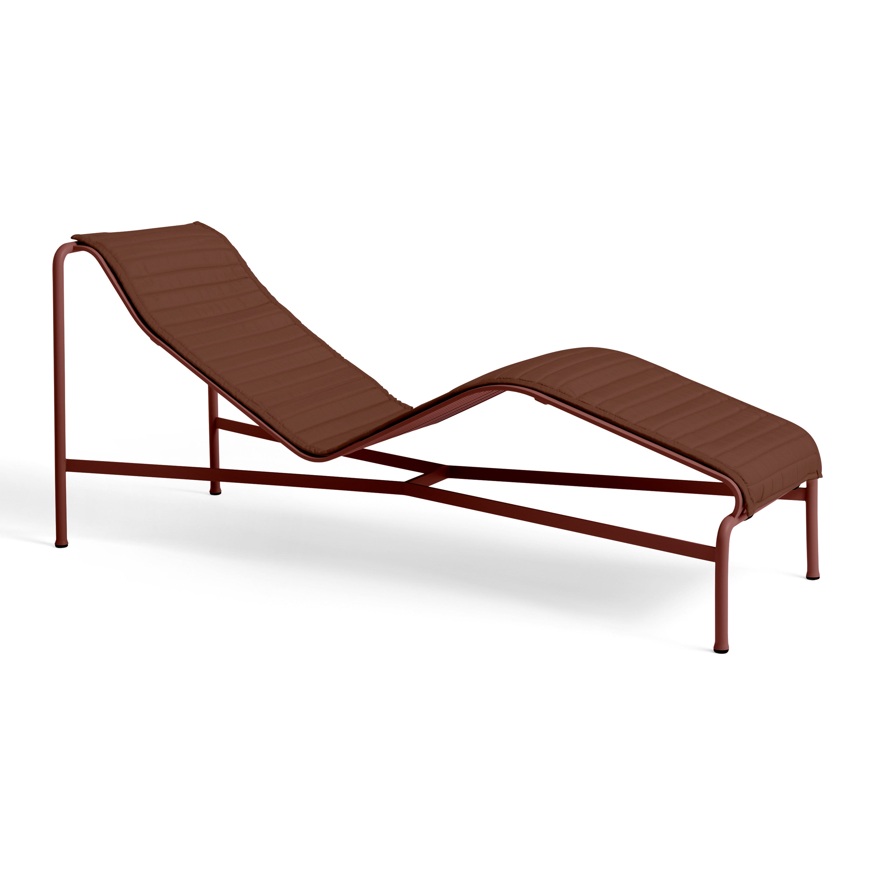 HAY Palissade Quilted Kussen voor Ligbed - Iron Red