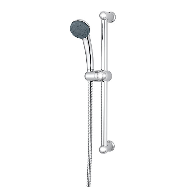Kit de douche Nakri sans robinetterie avec pommeau de douche 1 jet   1 support inox   1 flexible 150 cm en inox