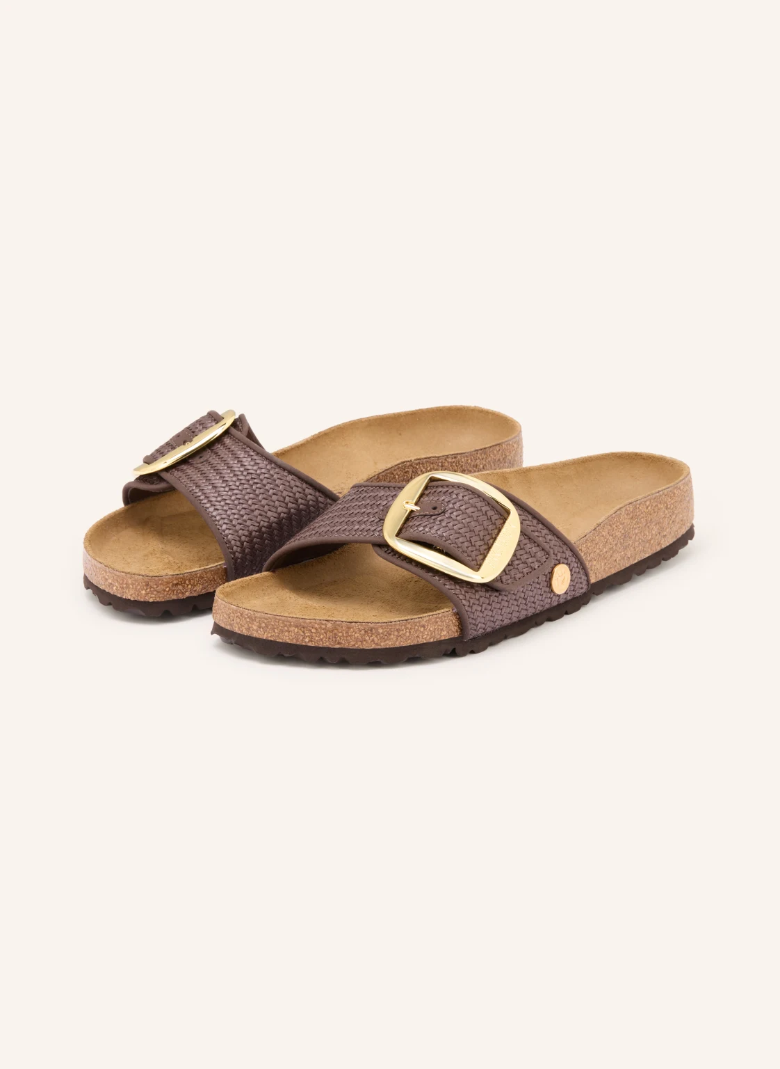BIRKENSTOCK Pantoletten MADRID BIG BUCKLE RAFFIA