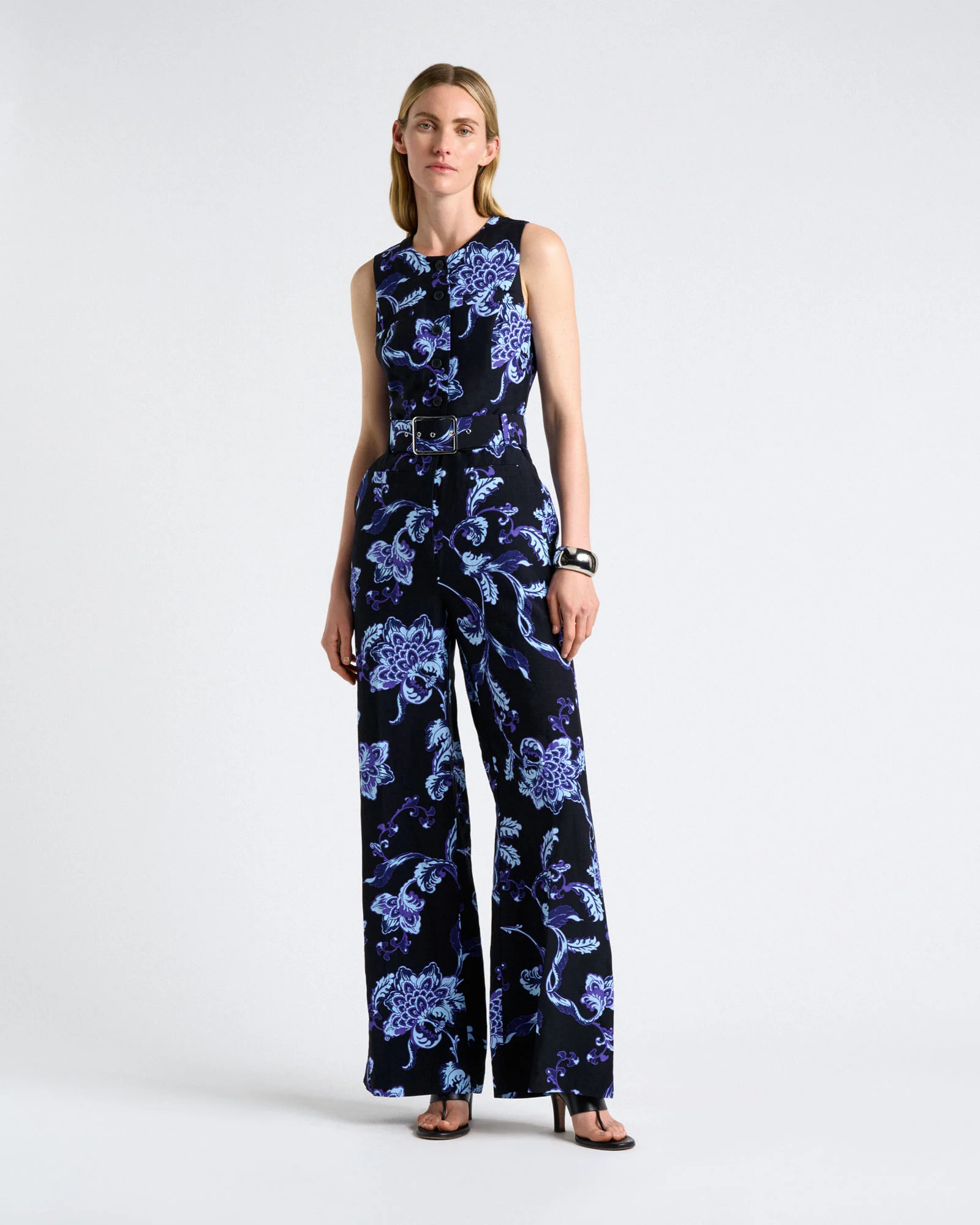 Chintz Floral Wide Leg Jumpsuit