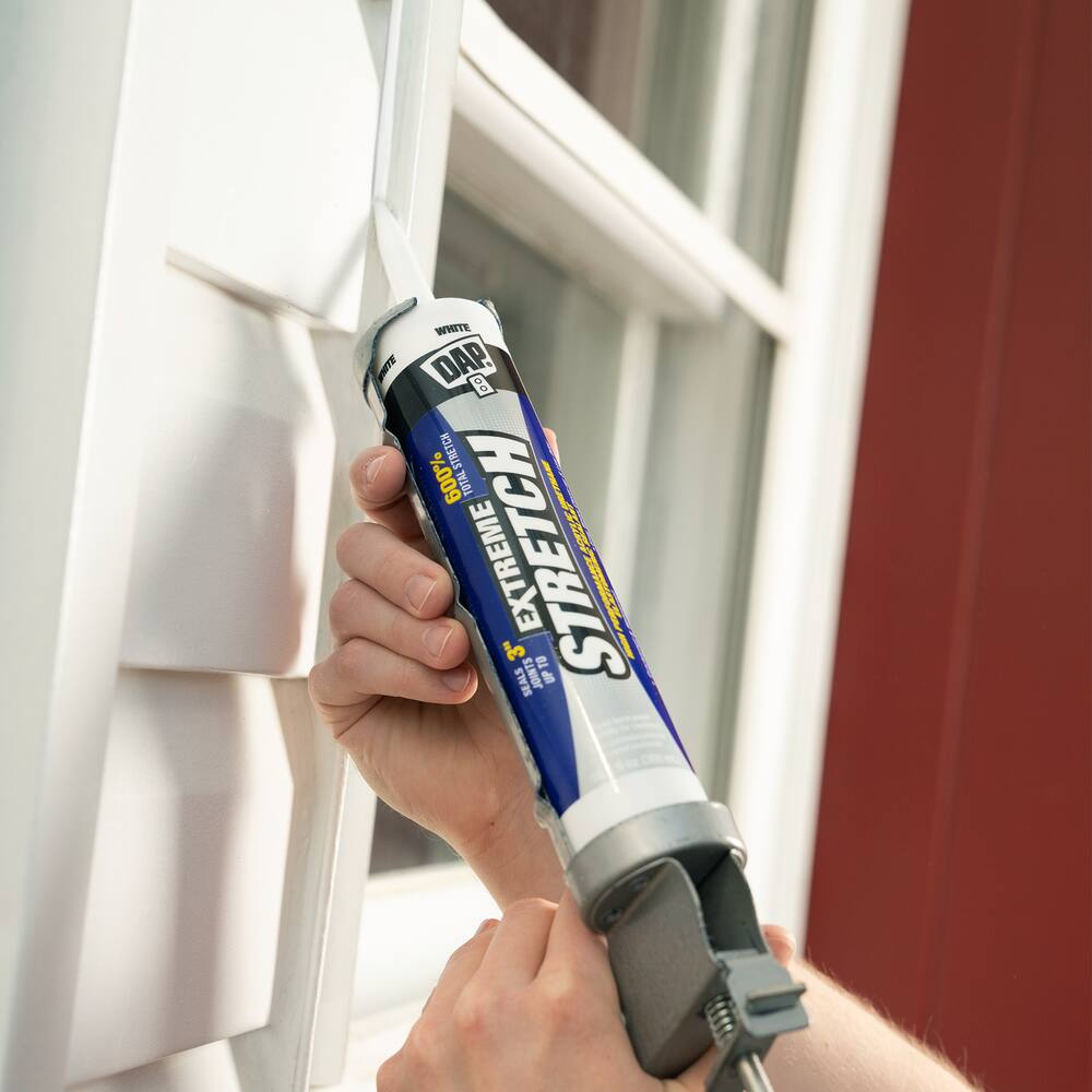 DAP Extreme Stretch Sealant, For Interior/Exterior Use, White, 300-mL