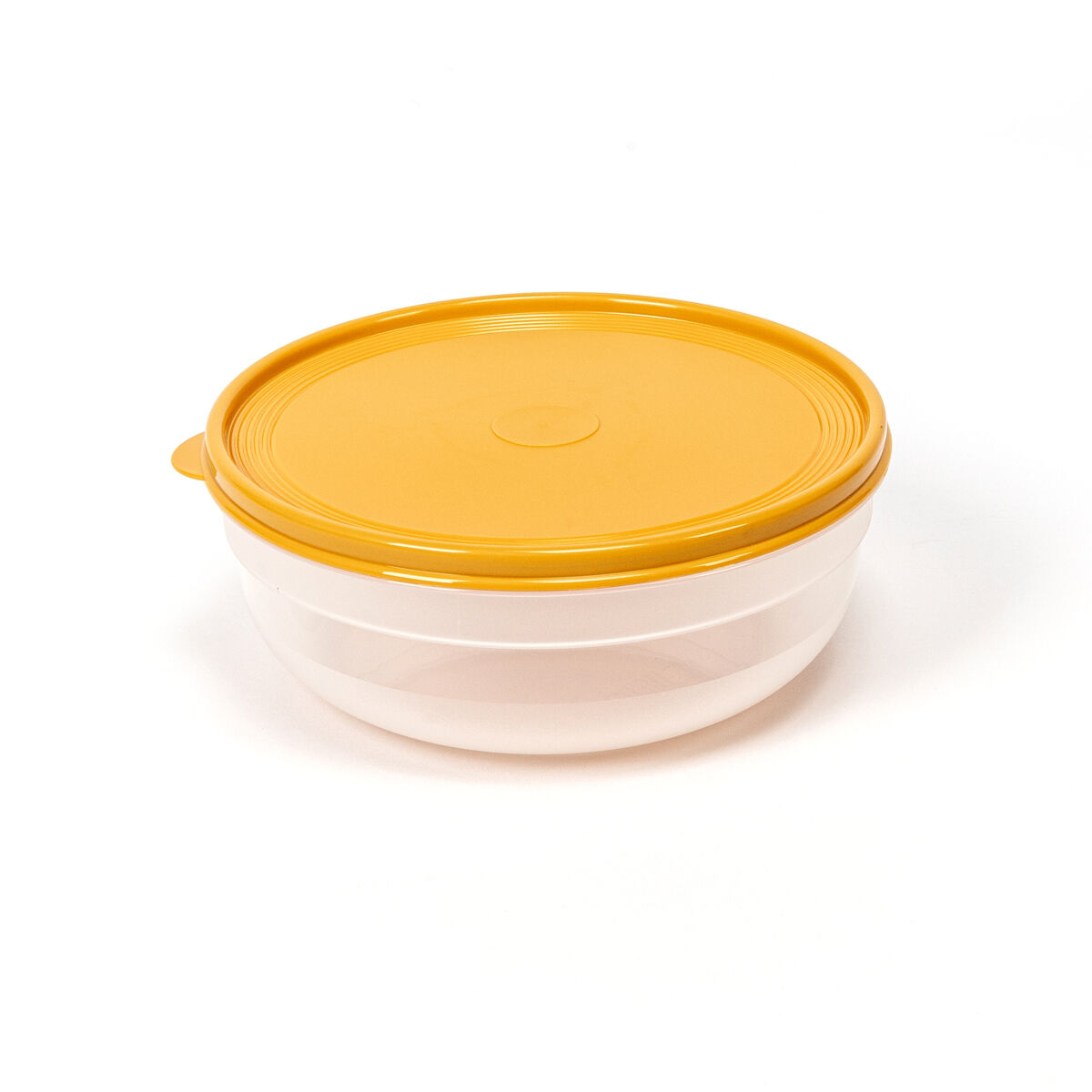 Caixa redonda com tampa amarela 2,8l