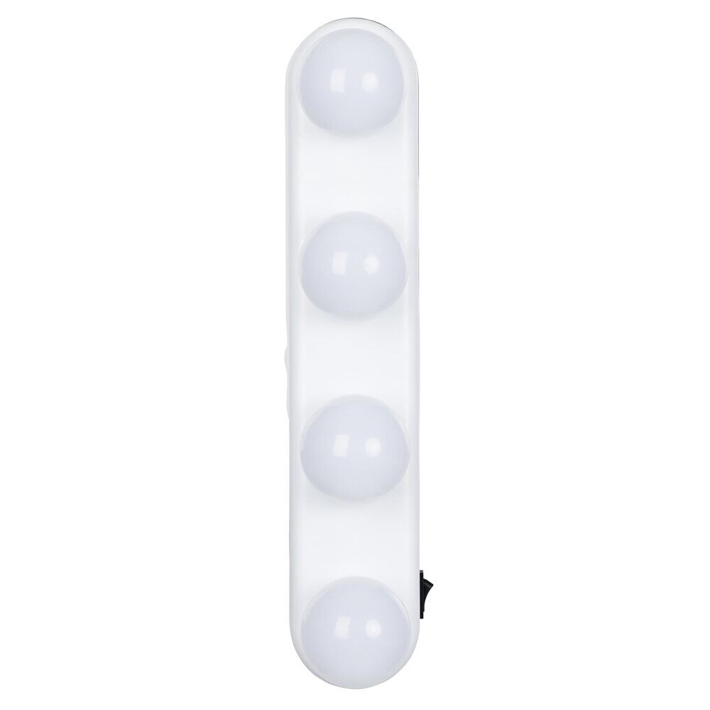 Lampe de miroir 4 spots blanc