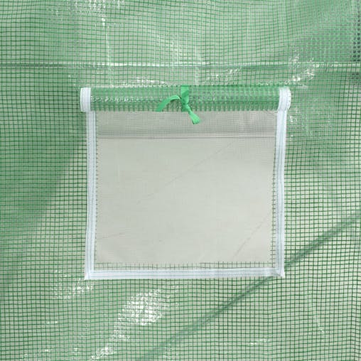 NNEVL Greenhouse with Steel Frame Green 16 m&sup2; 4x4x2 m