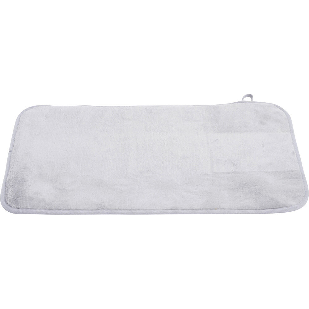 Tapis salle de bain gris