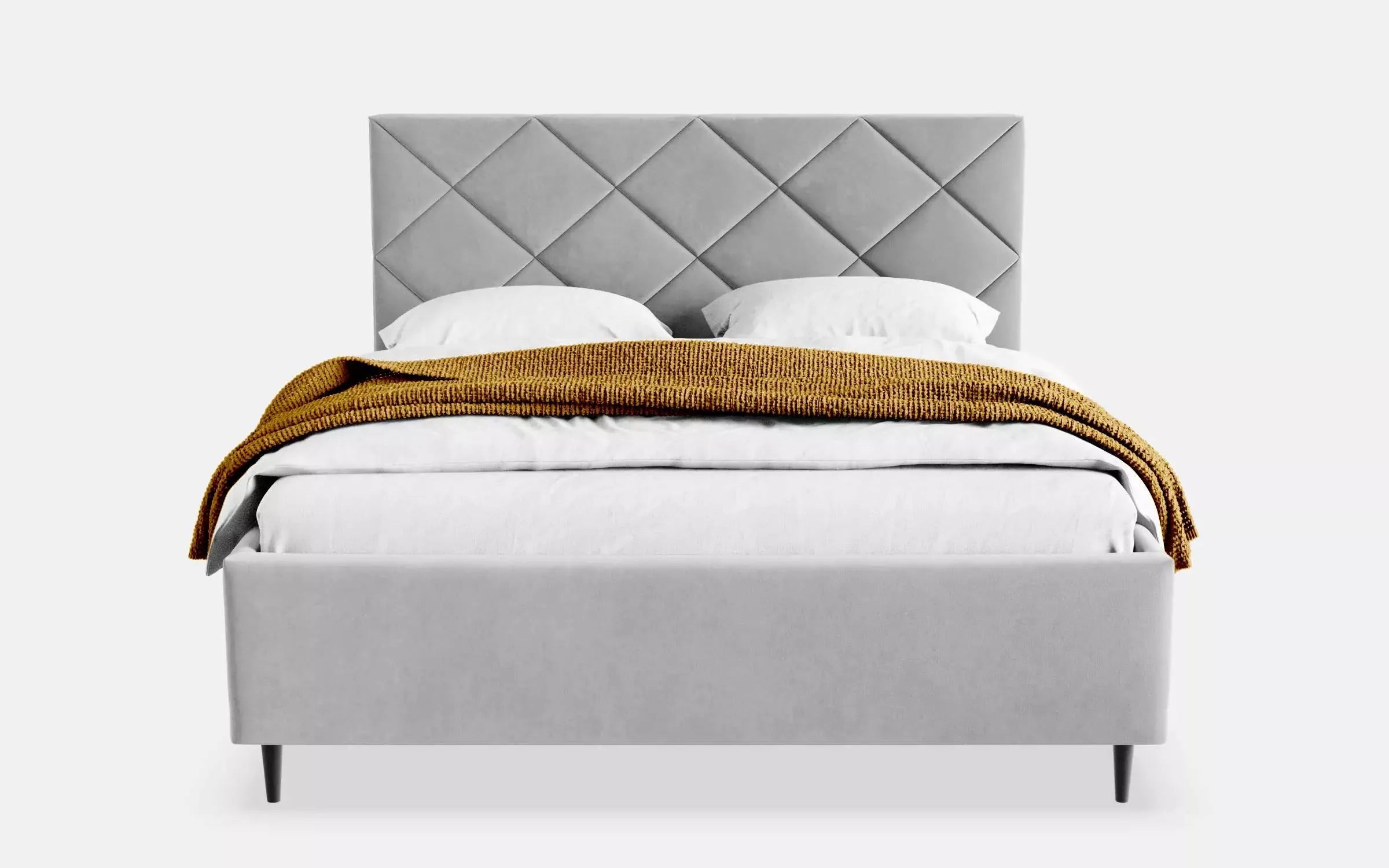 by fonQ Beau Tweepersoonsbed 160 x 200 cm - Lichtgrijs