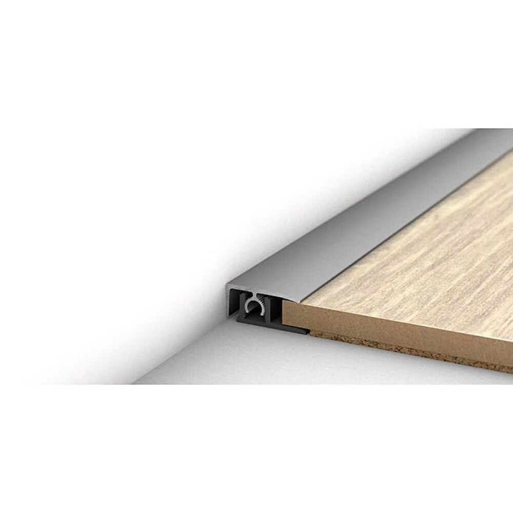 ENDEPROFIL LOGOCLIC MONTERING MED SKRUER 2700X25MM SØLV