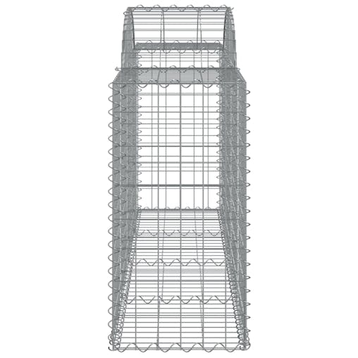 NNEVL Arched Gabion Baskets 12 pcs 200x50x80/100 cm Galvanised Iron