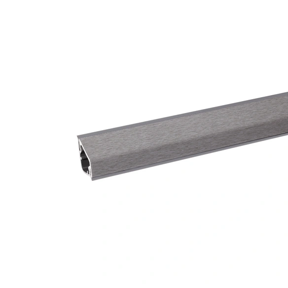Wandanschlussleiste, BxHxT: 2,4 x 1,6 x 410 cm, grau