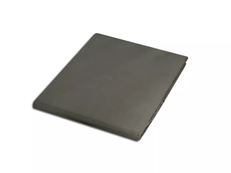 Prześcieradło satynowe bez gumki 160x220 szare 037