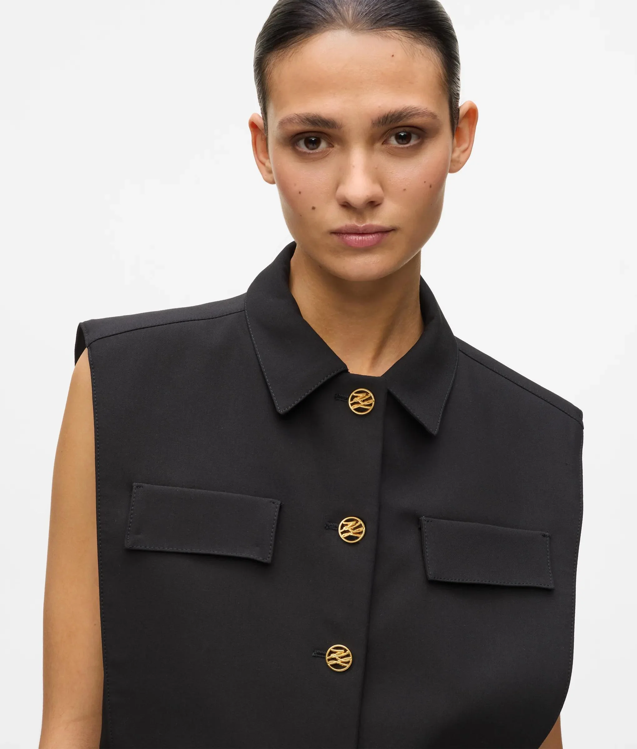Veste sans manche courte