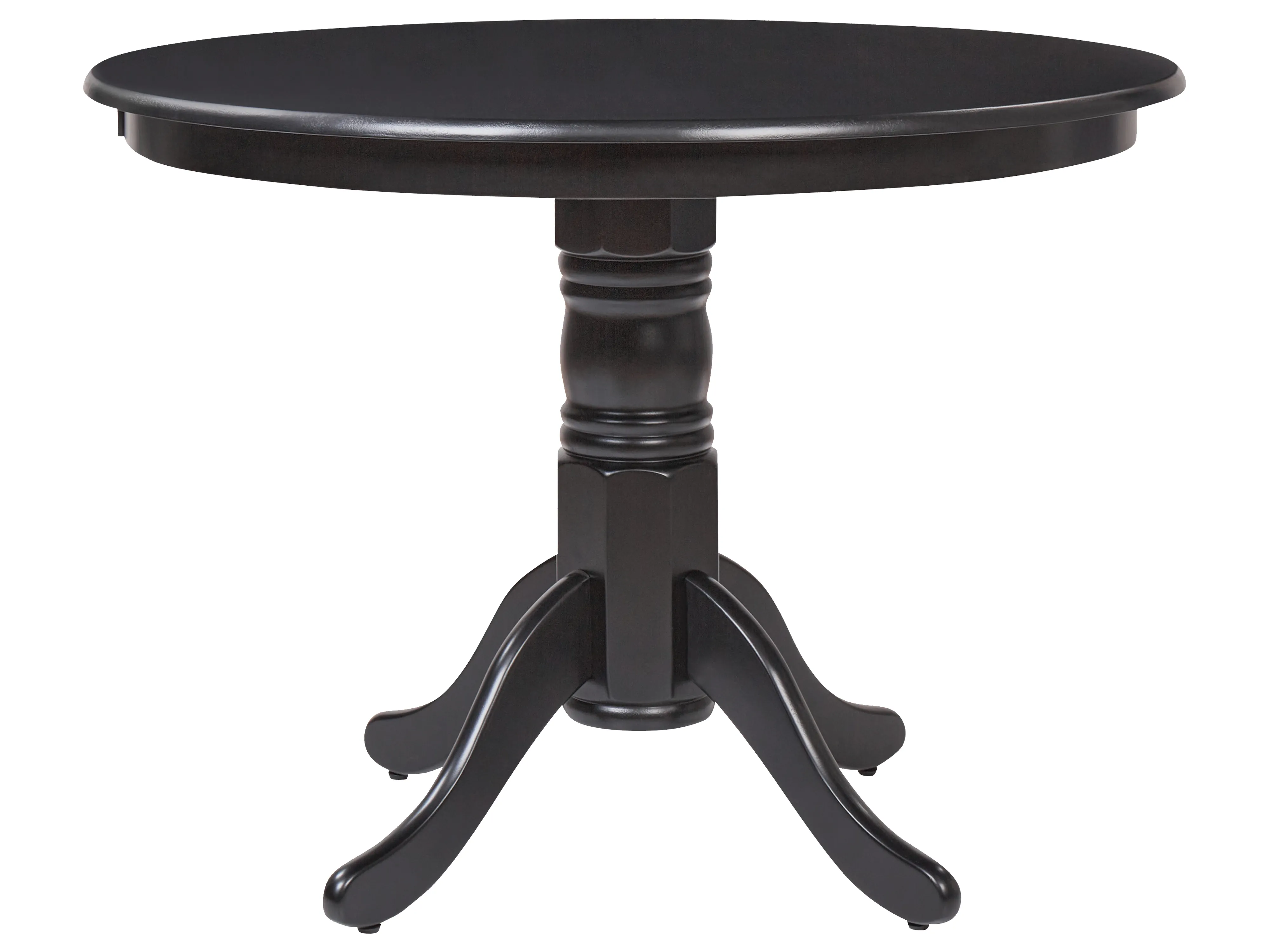 Extending Dining Table AKRON Black 106/150 cm 106 cm