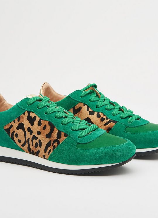 Ricky Calf Hair Suede Trainers