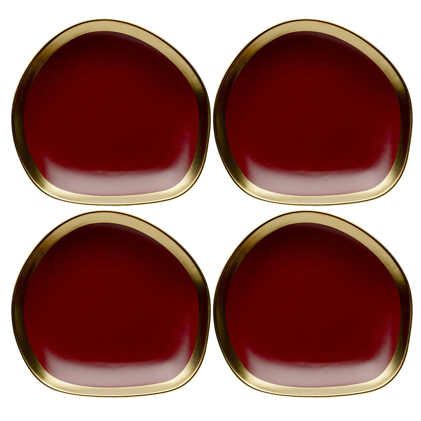 Kare Design Borden Vibrations Ø27cm rood (4/set)