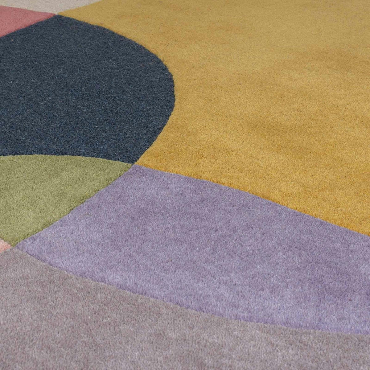 GLEE - Tapis de salon en laine multicolore 160x230 cm