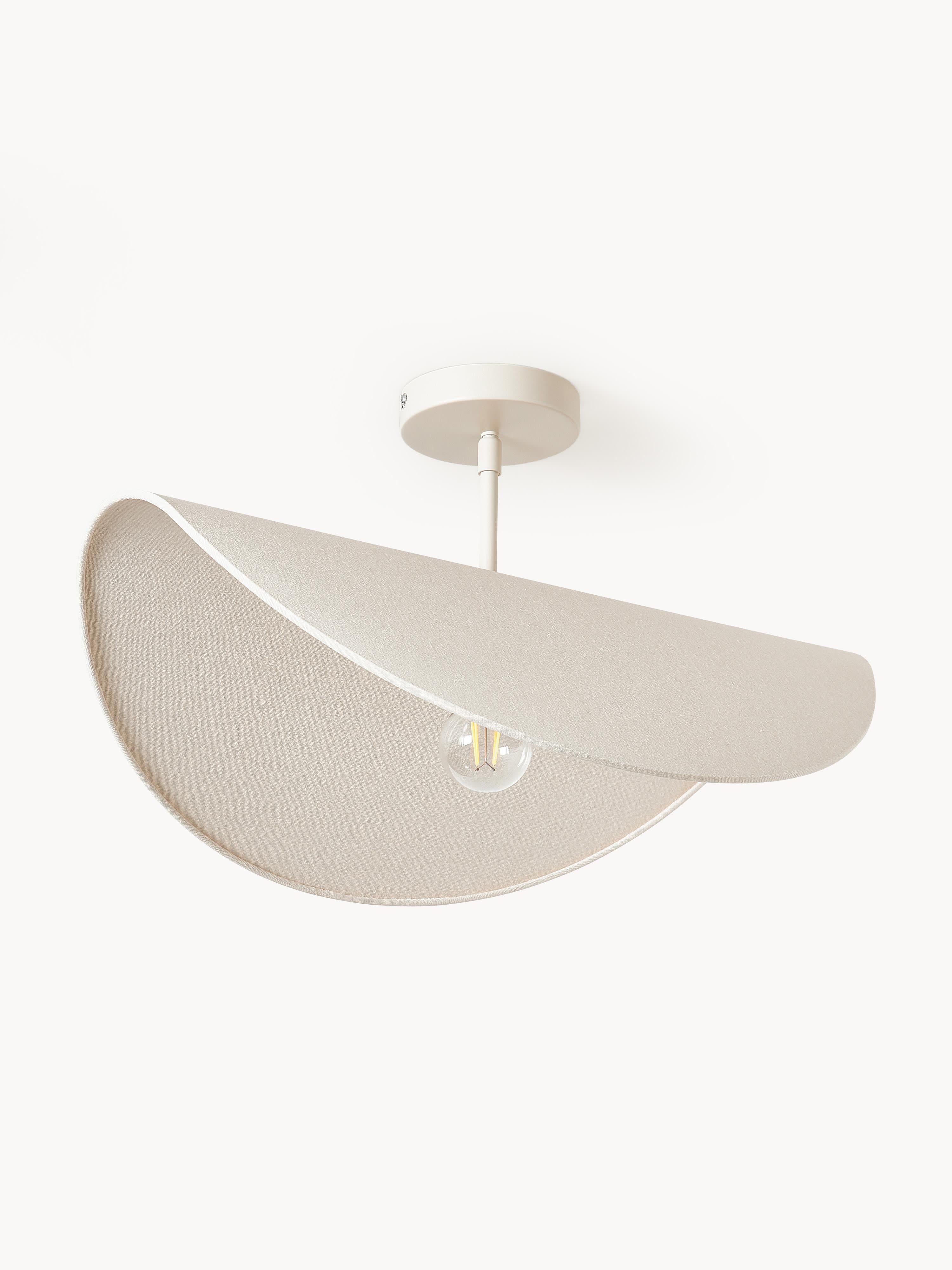 Design-Deckenleuchte Kenzie aus Leinen